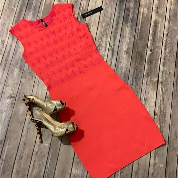 Andrew Marc Dresses & Skirts - Host Pick!! NWT Andrew Marc Coral Bodycon Dress